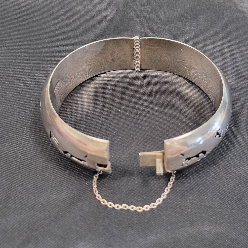Vintage Mexican sterling silver Picasso bullfight storytelling bracelet EUC! - Picture 5 of 13